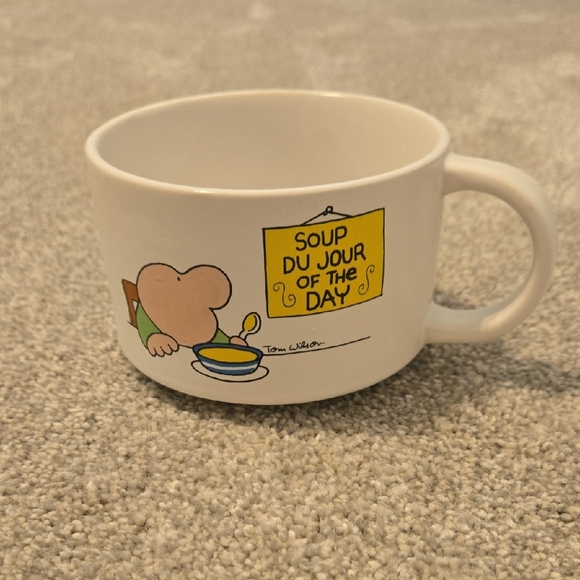Other - Vintage ZIGGY Soup Du Jour Of The Day Stoneware Mug 1980 Tom Wilson Soup Mug